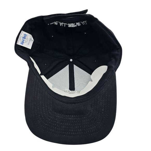 Hard Rock Cafe Beijing Black Snapback Hat Embroidered Logo Save The Planet - Picture 5 of 7